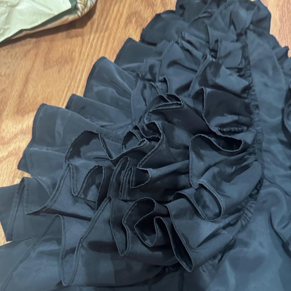 ASOS Black Ruffle Sleeve Blouse - Picture 5 of 8
